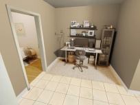 Arbeitsbereich - virtuell möbliert